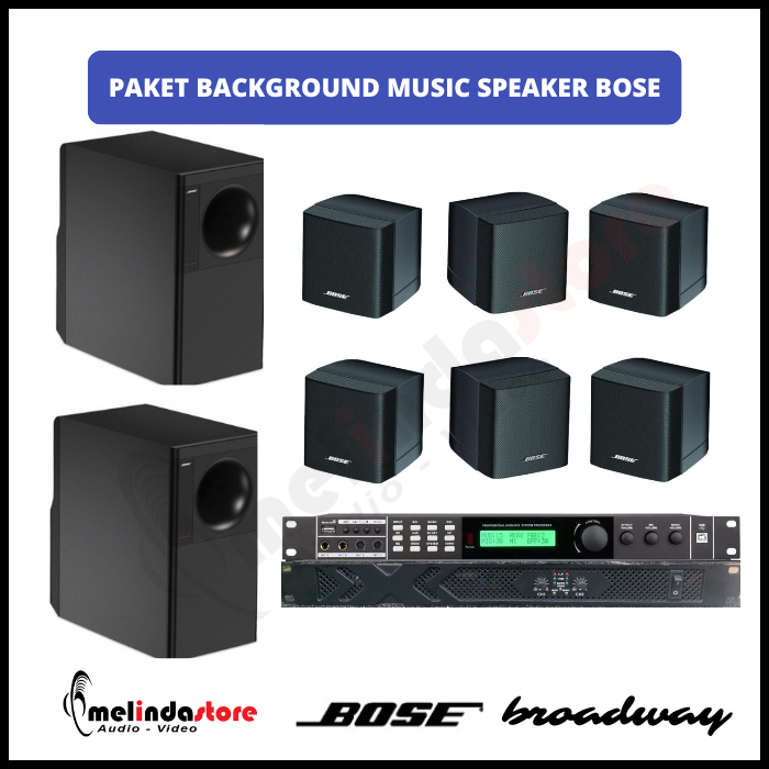 Paket Background Music Speaker Bose Freespace 3 - 6 Speaker